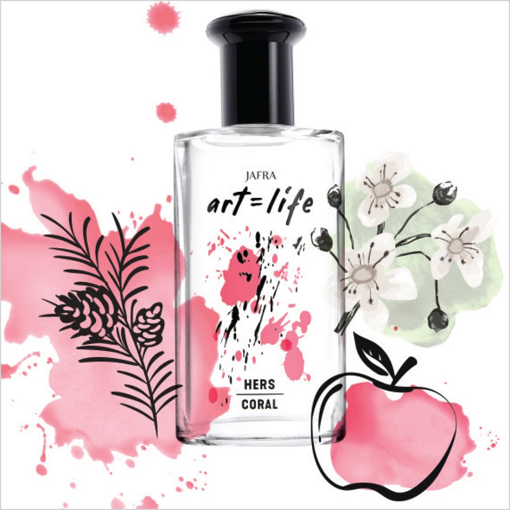 ART LIFE HERS CORAL PERFUME DE MUJER  JAFRA SOLO EN FRAGANCIASVERO