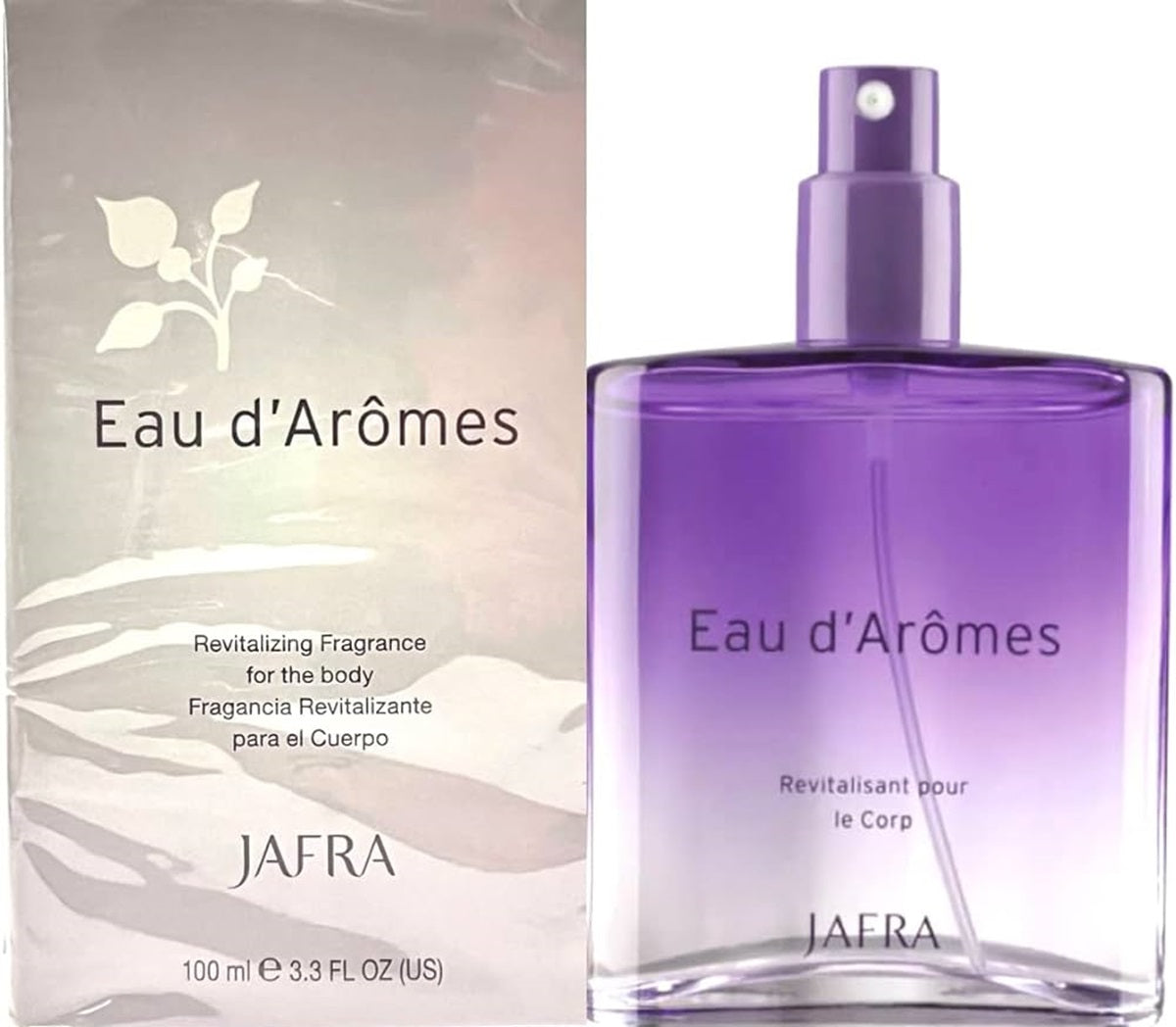 Eau d'Aromes perfume bottle and packaging on a white background