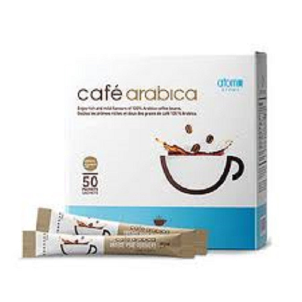 Box of Cafe Arabica coffee sticks with a white background