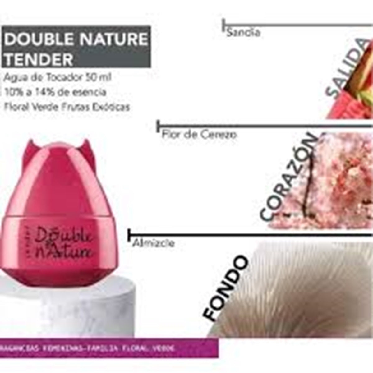 DOUBLE NATURE TENDER EDT PERFUME DE MUJER