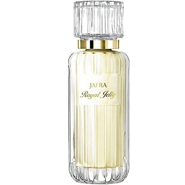 Jafra Royal Jelly perfume bottle on a white background