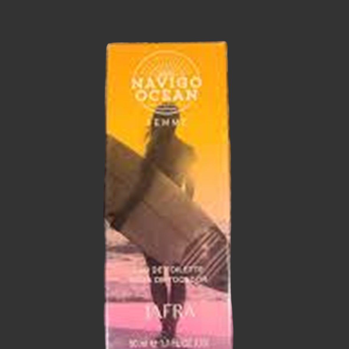Navigo Ocean Tafra perfume bottle on a dark textured surface